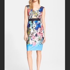 Milly | NWT Ombre Floral Print Sheath